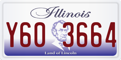 IL license plate Y603664