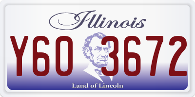 IL license plate Y603672