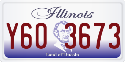 IL license plate Y603673