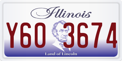 IL license plate Y603674