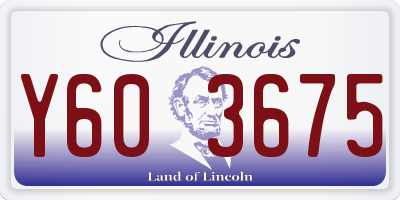 IL license plate Y603675