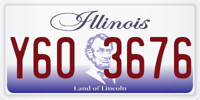 IL license plate Y603676