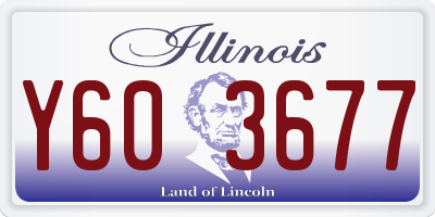 IL license plate Y603677