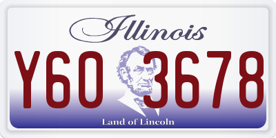 IL license plate Y603678