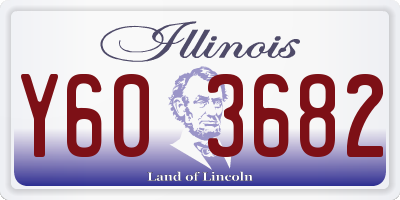 IL license plate Y603682