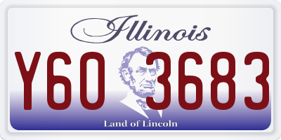 IL license plate Y603683