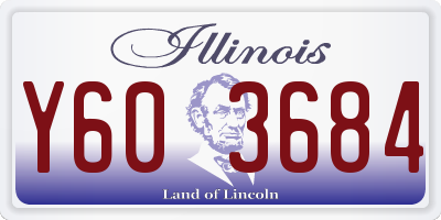 IL license plate Y603684