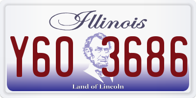 IL license plate Y603686