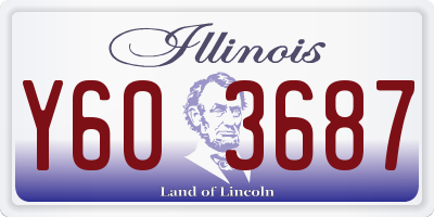 IL license plate Y603687
