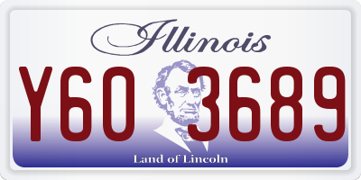 IL license plate Y603689