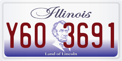 IL license plate Y603691