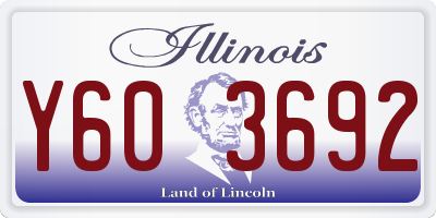 IL license plate Y603692