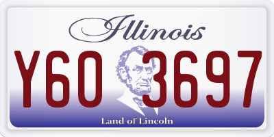 IL license plate Y603697