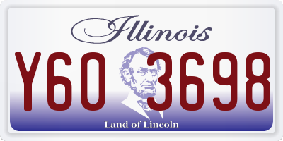 IL license plate Y603698