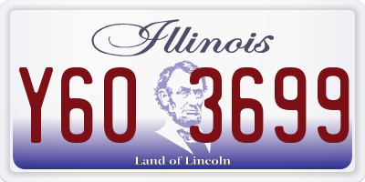 IL license plate Y603699