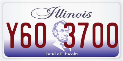 IL license plate Y603700