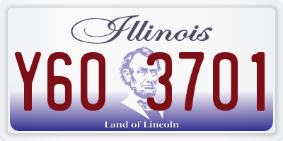 IL license plate Y603701