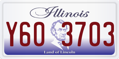 IL license plate Y603703