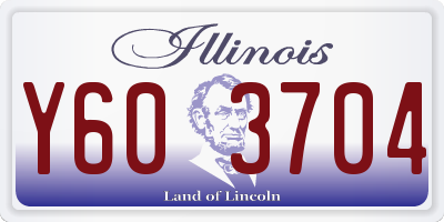 IL license plate Y603704