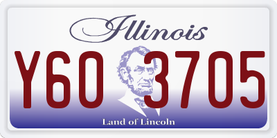 IL license plate Y603705