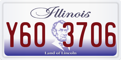 IL license plate Y603706