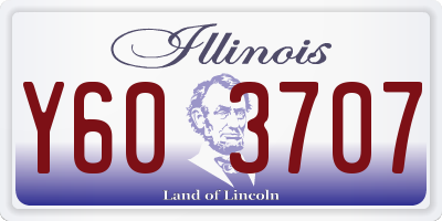 IL license plate Y603707