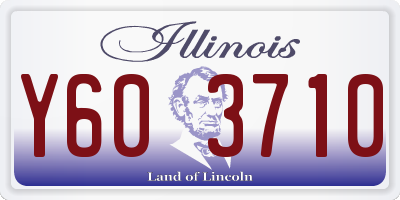 IL license plate Y603710