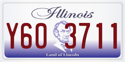 IL license plate Y603711