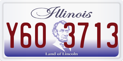 IL license plate Y603713