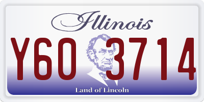 IL license plate Y603714