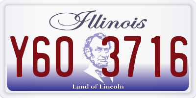 IL license plate Y603716
