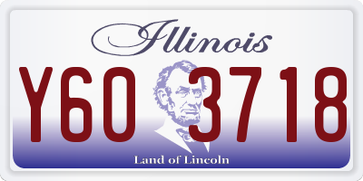 IL license plate Y603718