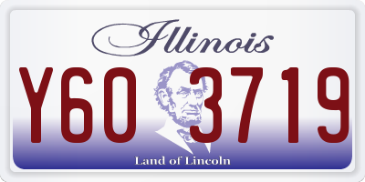 IL license plate Y603719
