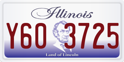 IL license plate Y603725