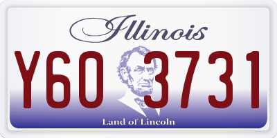 IL license plate Y603731
