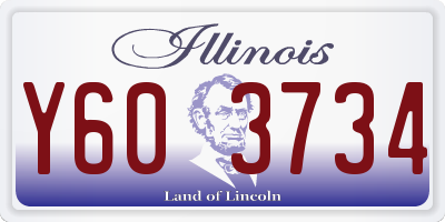 IL license plate Y603734
