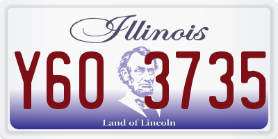 IL license plate Y603735