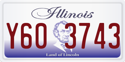 IL license plate Y603743