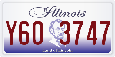 IL license plate Y603747