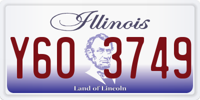 IL license plate Y603749
