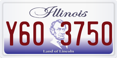 IL license plate Y603750