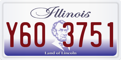 IL license plate Y603751