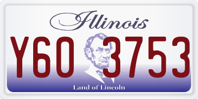 IL license plate Y603753