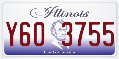 IL license plate Y603755