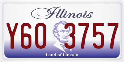 IL license plate Y603757