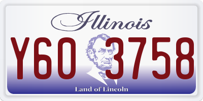IL license plate Y603758