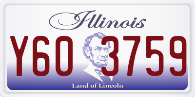 IL license plate Y603759