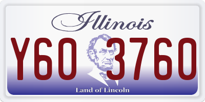 IL license plate Y603760