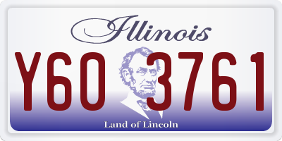 IL license plate Y603761
