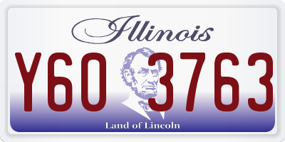 IL license plate Y603763